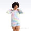 Tie dye tracksuit set up for women